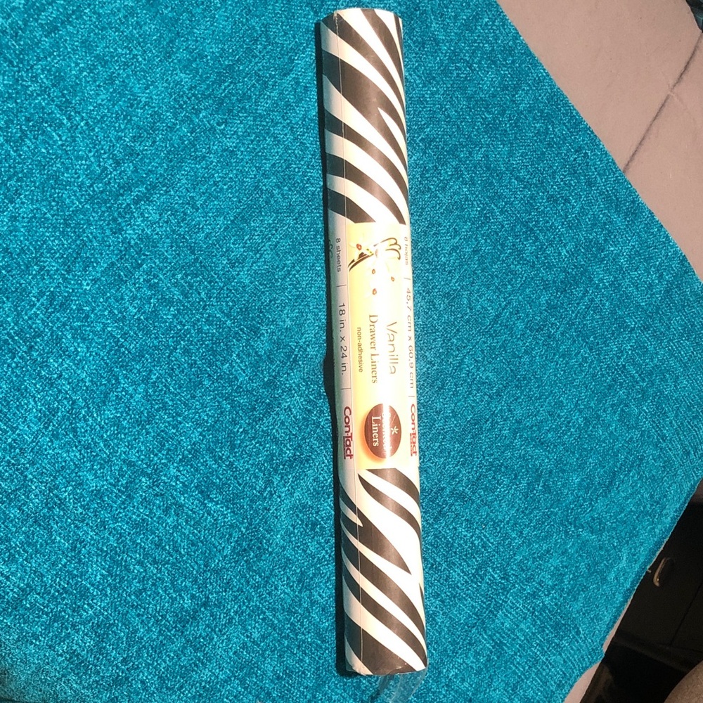 Vanilla Scented Drawer Liners - Zebra Stripe